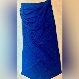 Maeve Faux Wrap Midi Skirt